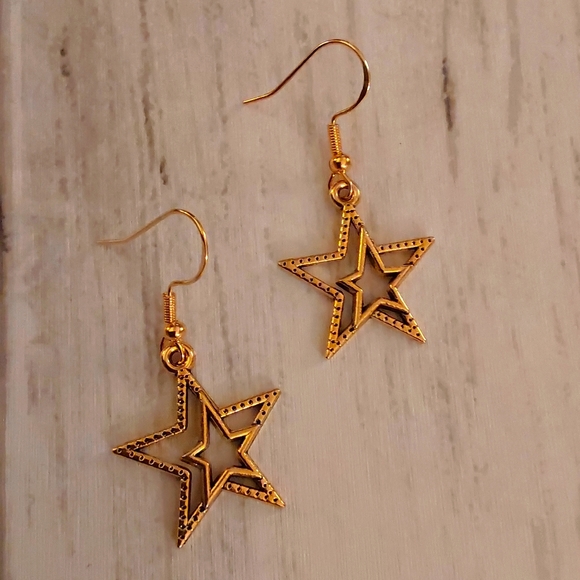 Anthropologie Jewelry - ⚫️925 Sterling HOT SELLER Star  925 Sterling Hook Gold